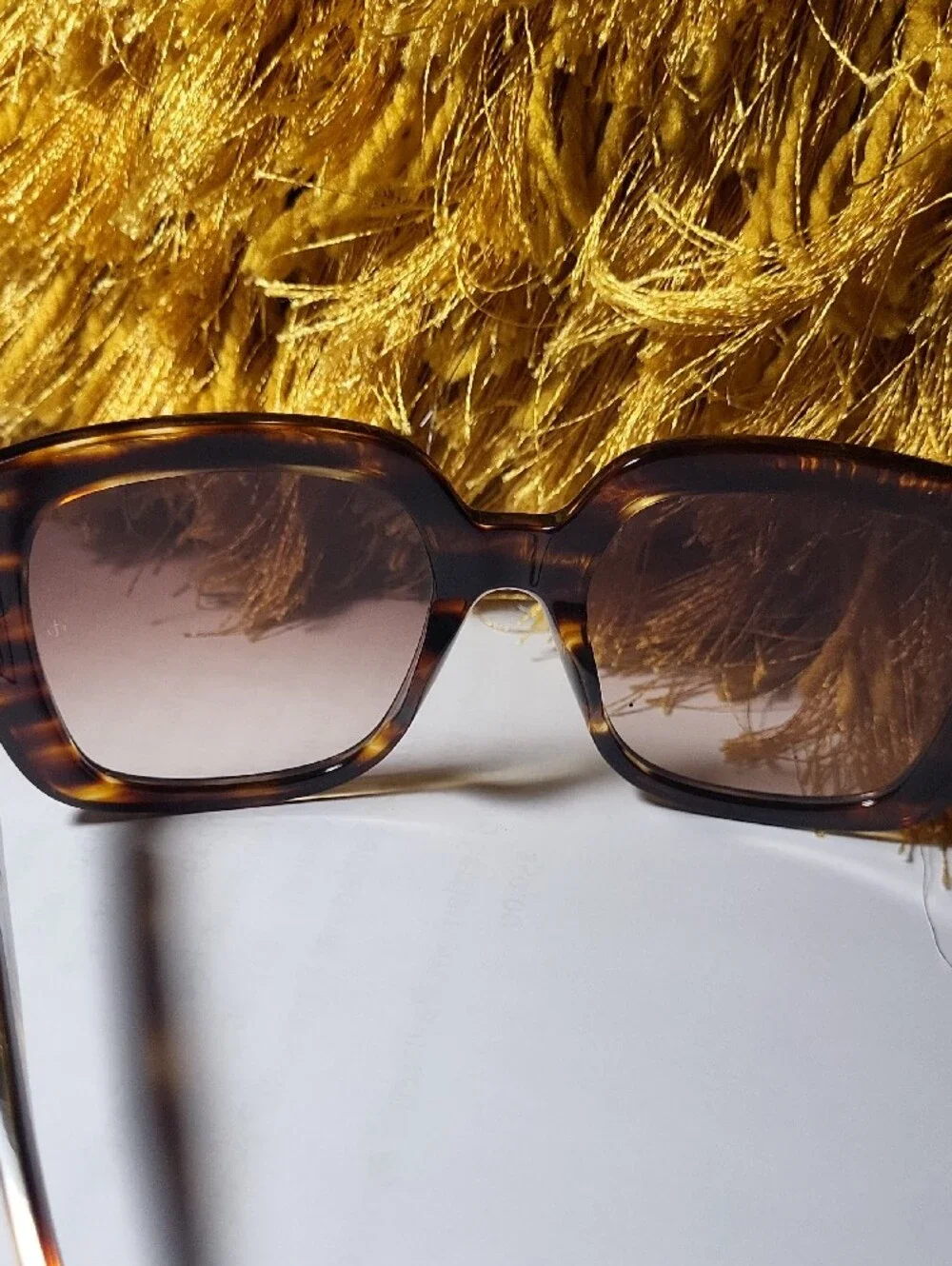 Rag & Bone Tortoiseshell Oversized Square Sunglasses - Brown Gradient